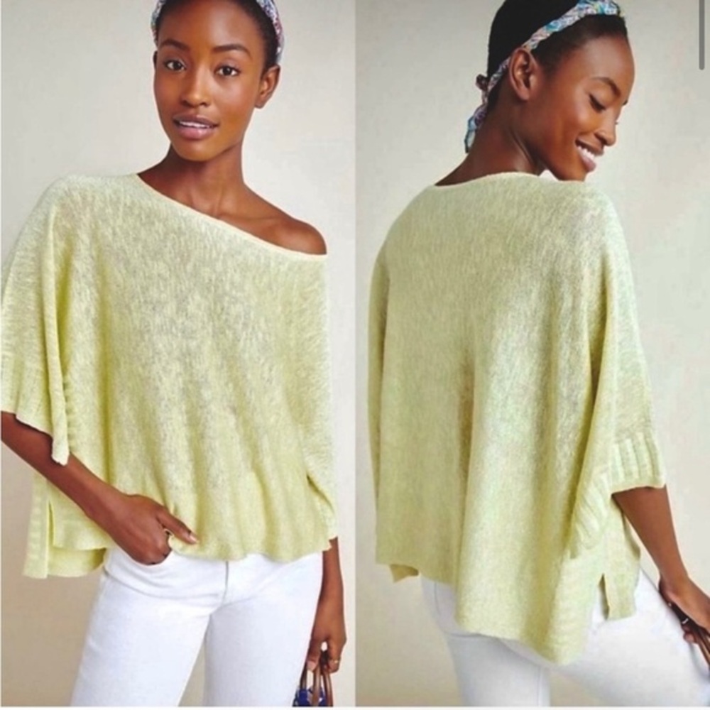 Anthropologie  Off-the-Shoulder Sweater Relaxed Knit